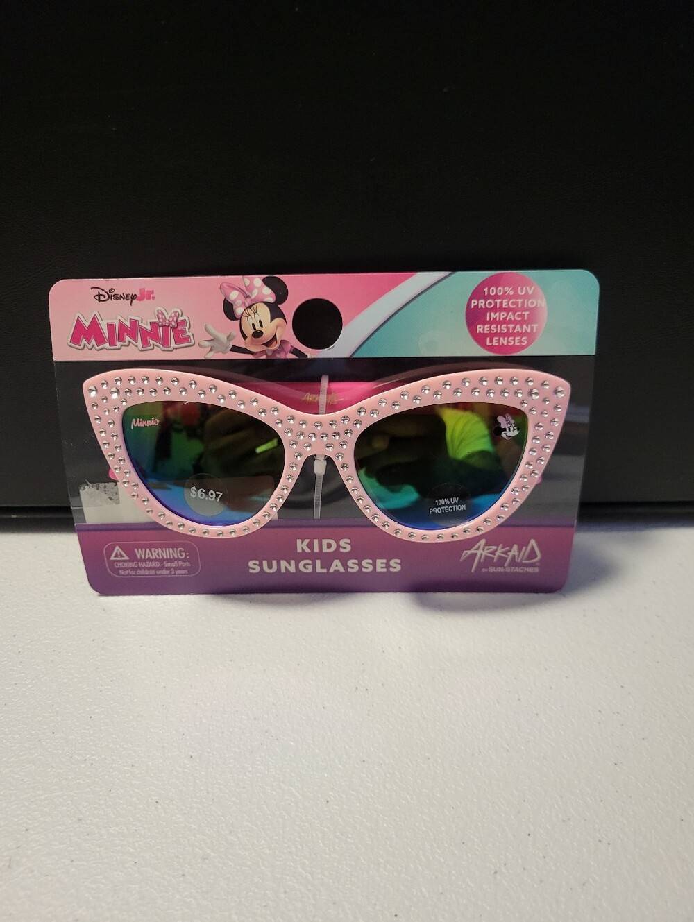 Disney Kids Pink Rhinestone Minnie Sunglasses
